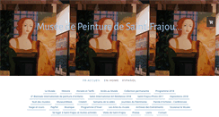 Desktop Screenshot of musee-saint-frajou.com
